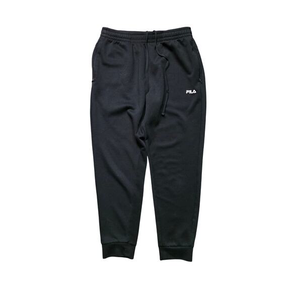 FILA Sweatpants Men M Black Athletic Stretch Jogger - Picture 1 of 7